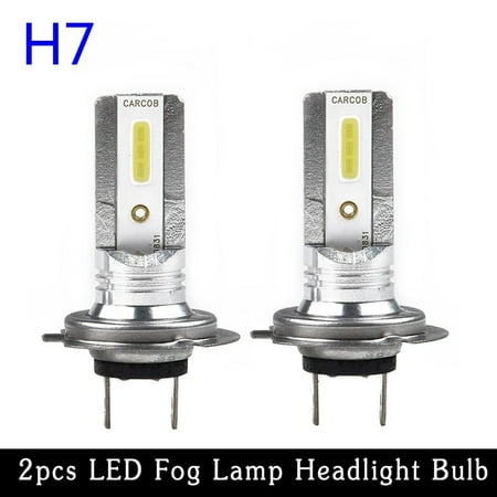 

2Pcs H7 Led Fog Lamp Headlight Bulb High Power 6500K 100W Double Sided