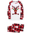 thumbnail image 1 of LSLJS Christmas Pajamas Pyjamas de Noël Assortis pour la Famille, Ensemble Assorti, Pjs de Noël pour la Famille, Ensemble Haut à Carreaux Rouges et Pantalon Long, Ensemble de Nuit pour les Fêtes, 1 of 4