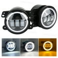 thumbnail image 2 of 4" Inch Round LED Halo Fog Lights Angel Eyes DRL Lamp Fit Jeep Wrangler JK LJ JT, 2 of 13