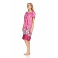 thumbnail image 2 of Dream8teen Women's Short Sleeve Muumuu Lounger Dress 9004 Mauve Flower Small, 2 of 5