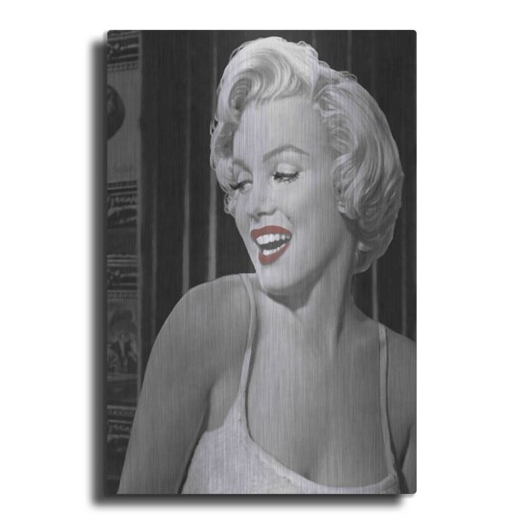 Luxe Metal Art 'Marilyn's Call I' by Chris Consani, Metal Wall Art, 12"x16"