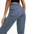 thumbnail image 5 of TYGHBN Adjustable Straight Fit Cargo Pants High Waist Baggy Hiking Pants with Pocket Wide Leg Parachute Pants Womens Casual Pants High Waist Comfortable Pants for Women Casual Belt Pants for Women, 5 of 8