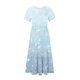 thumbnail image 5 of Vestido de Manga Corta para Mujeres Vestido de Verano de Cuello Redondo Impreso, Poliéster de Tamaño Verdadero Diario Y Vestido de Fiesta, 5 of 5