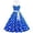 Glisme Blue101, variant on Casual Dresses For Women Polka Dot Dress For Women Polka Dot Party Dresses A Line Neck Swing Dress With Belt Blue Sundress Birthday Dresses