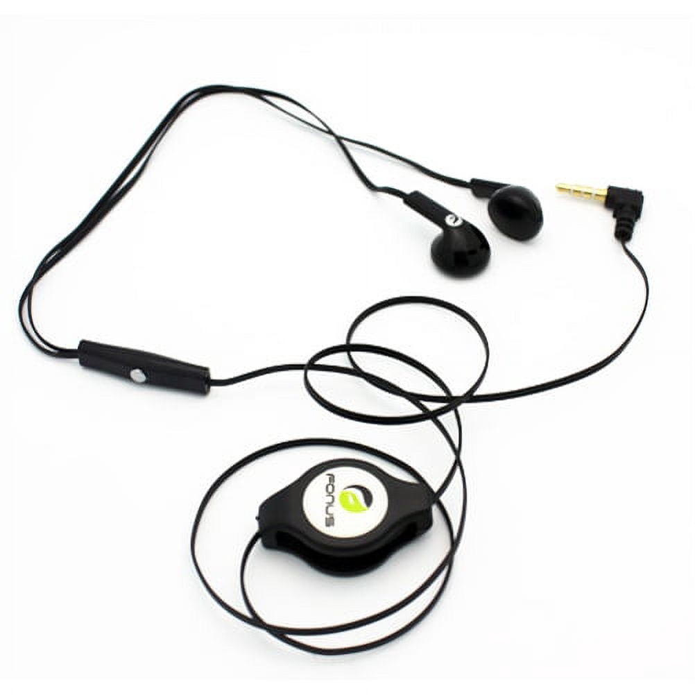 Headphones Retractable Earphones for Motorola Moto G Play (2024) - Hands-free Headset Handsfree Earbuds Earpieces Microphone V5J for Moto G Play (2024)