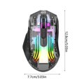 thumbnail image 2 of Transparent Wireless Tri - Mode RGB Gaming and Esports, 2 of 5