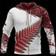 thumbnail image 3 of Sudadera con capucha y estampado 3D de helecho rojo maorí de Nueva Zelanda para hombre, novedad, sudaderas con capucha y sudaderas, abrigo deportivo con capucha, 3 of 4