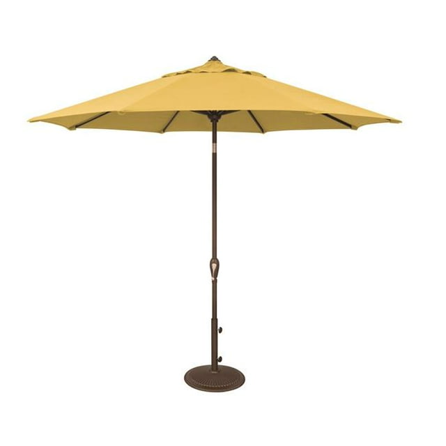 SimplyShade SSUM91-0900-D2402 Aruba Parasol Octogonal 9 Pi en Solefin avec Inclinaison Automatique Citron