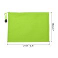 thumbnail image 2 of Unique Bargains Waterproof Zipper File Bags, A5 Document Holders for Office, Green 3 Pack, 2 of 6