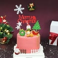 thumbnail image 2 of WEUVEB 5Pcs Assorted Color Christmas Resin Cake Toppers Cute Santa Decorations for Party, 2 of 6