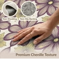 thumbnail image 6 of ODIKA Bathtub Faded Vintage Botanical Print Backing Support Shower Non-Slip Flatwoven for Living Room, Under Sectional, Family, 6 of 7