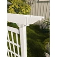 thumbnail image 3 of Vita 80" W x 90" H Camden Vinyl Privacy Screen and Trellis, White, VA68243, 3 of 9