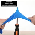 thumbnail image 4 of Guantes de nitrilo desechables, impermeables, de goma azul gruesa, para inspección, de látex, para protección de la piel y de plástico, venta al por mayor de Dingdong, 4 of 5