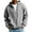 03#Gray, variant on Quarter Zip Hoodie Men Cable Knit Zipper Hooded Long Sleeve Sweatshirt Men's Casual Solid Color Sweatshirts Gray L