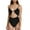 Black, variant on ZQUUVOU Women Two Bikini Set Padded Push Up Swimwear Swimsuit (Black,L)