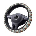thumbnail image 2 of Naloa Floating Cat And Donuts Elastic Steering Wheel Cover, Auto Steering Wheel Cover – 15 Inch, Fit Suvs,Vans Cars,Trucks, 2 of 6