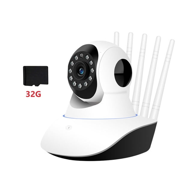 Cámara de seguridad FLhrweasw 720P 1MP con voz bidireccional 360 HD soporte