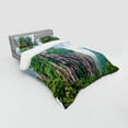 thumbnail image 3 of Ambesonne Mountain Bedding Set 3 Pcs, China Landscape Nature, Twin, Green Brown White, 3 of 3