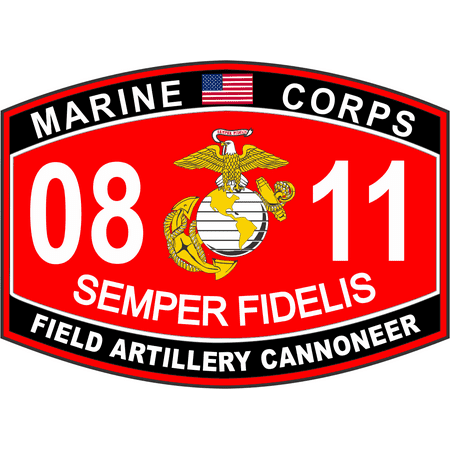 3.8 Inch Field Artillery Cannoneer Marine Corps MOS 0811 USMC Military (Best Marine Corps Mos)