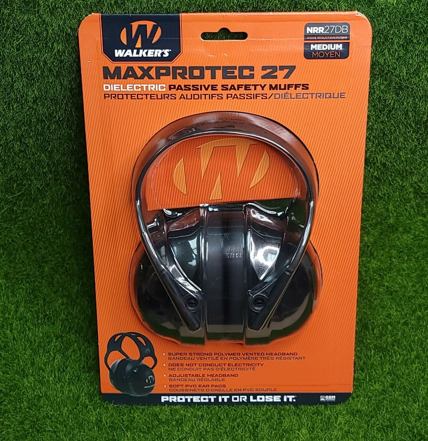 Noise Reduction 27 NRR Ear Muffs Hearing Protection Adjustable Earmuffs 