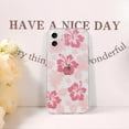 thumbnail image 4 of Compatible for iPhone 12 Case Cute Clear Hibiscus Flower Floral Aesthetic Printed Design for Girls Women Soft TPU Shockproof Protective Girly for iPhone 12-White, 4 of 13