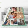 thumbnail image 4 of Personalised Blanket,Custom Blanket With Text 1-9 Photo, Personalised Blankets for Adults,Personalised Photo Blanket for Mother's Day,Customised Gifts for Mum,Dad,Boyfriend,Girlfriend,Friends, 4 of 6
