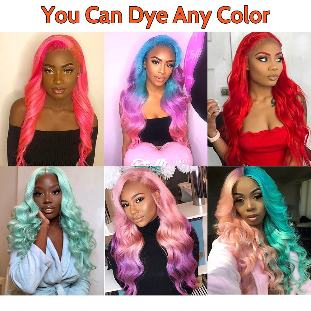 613 Lace Front Wig Human Hair Pre Plucked Brazilian Straight Wig For Women 613 Frontal Wig Blonde 13x4 Lace Front Wigs Human Hair 150% Density Transparent Lace with Baby Hair (18 inch, 13x4 Body)