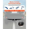 thumbnail image 6 of Class 3 Trailer Hitch 2" Receiver Compatible with 2014-2019 Toyota Highlander, Heavy-Duty Q345B Steel Tow Hitch, 6000 lbs Towing Capacity, Easy 3-Piece Installation, Compatible with Ball Mounts, 6 of 11
