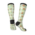 thumbnail image 4 of Balery Tropical Flowers Printed Novelty Socks Men's Women's Crew Socks Sports Socks Knee High Socks Cotton Socks Quirky and Cool Socks, 4 of 9
