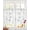 Grey, variant on Blue Flower Sheer Curtains 39 Inch Length 2 Panels Set for Living Room/Bedroom, Watercolor Floral Botanical Line Drawing Print Kitchen Curtains Grommet Curtains Window Treatments 27.5"x39"x2