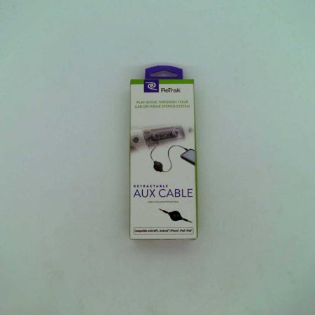 UPC 816983010062 product image for ReTrak Retractable AUX 3.5mm Audio Cable, Black (ETCABLE35BLK) | upcitemdb.com