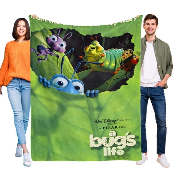 Throw Blanket for A Bug's Life Bed Couch Soft Warm Flannel Blanket for Kids Boys Girls Gifts Home Decor 50x60 Inch