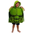 thumbnail image 1 of Incredible Hulk 808089 Serviette Poncho à Capuche Jeunesse Marvel Incroyable Hulk, 1 of 3