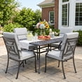 thumbnail image 3 of Aoodor 4-Piece Outdoor Chair Cushions 45 x 22 x 4 Inch Patio Furniture Seat Cushion - Light Gray, 3 of 10
