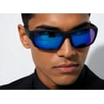 thumbnail image 3 of Blue Mirror Sunglasses Reflective Light Weight Shades, 3 of 7