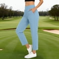 thumbnail image 2 of successthop Golf Pants Women Strecthy Yoga Pant Casual High Waist Straight Leg Slacks Travel Ankle Trousers with Pockets, 2 of 9