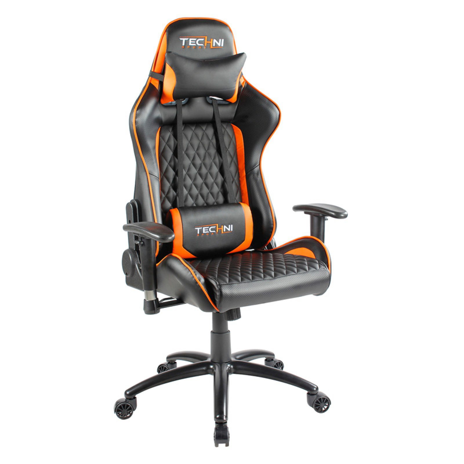 Techni Sport Office PC Gaming  Chair  Orange Walmart com
