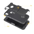 thumbnail image 4 of Compatible for Samsung Galaxy A10S Case with Tempered Glass Screen Protector Belt Clip Holster Defender Rugged Shock Proof Armor Heavy Protection Phone Cover w/Magnetic Mount Plate [Black], 4 of 6