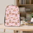 thumbnail image 5 of Honeii Gingerbread Houses Pink Wonderland Print Clear Backpack Heavy Duty Transparent Bag 17" See Through BookBag for Women Men Adults Work Festival Sports Travel, 5 of 7