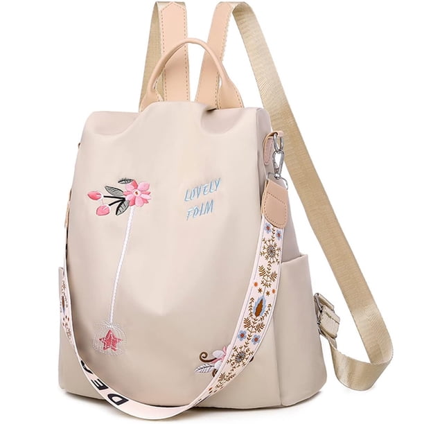 Mochila para mujer, bolso de tela Oxford, impermeable, informal, tipo cartera para el hombro, 32 x 29 x 11 cm