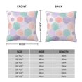 thumbnail image 4 of YFYANG Square Decorative Throw Pillow Case (Without Pillow Insert), Watercolor Honeycomb Shape Pattern Bedroom Sofa Car Cushion Cover, 26"x26", 4 of 9