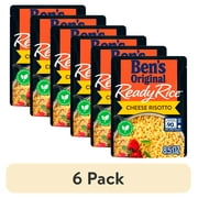 (6 pack) BEN'S ORIGINAL Ready Rice Cheese Risotto Flavored Rice, Easy Dinner Side, 8.5 oz Pouch