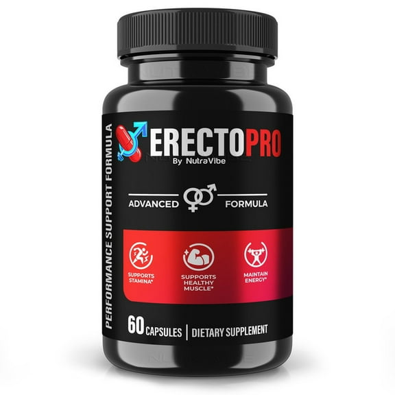 ErectoPro – Original Erecto Pro Capsules with a Natural Daily Blend for Wellness |Clean, Gentle, Easy-to-Swallow Pills (60 Capsules)