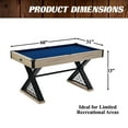 thumbnail image 4 of 5 ft Brooks Drop Pocket Pool Table, Billiard Ball and Cue Stick Set Included, by Barrington Billiards, 4 of 7