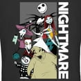 thumbnail image 2 of Junior's The Nightmare Before Christmas Halloween Group Shot Graphic Tee Black Large, 2 of 3