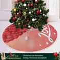 thumbnail image 6 of GZHJMY Valentine's Day Tree Skirt Home Decoration Large Round Hearts Christmas Tree Skirt for Holiday Party Home Christmas Day Ornaments, 47.2", 6 of 6