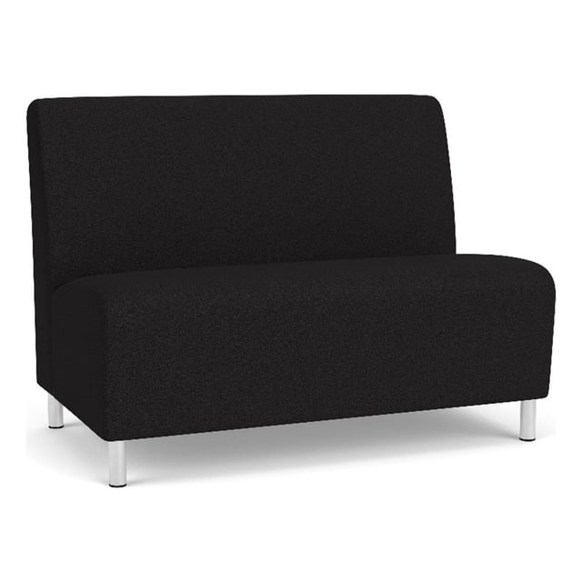 Lesro Ravenna Reception Armless Loveseat in Black