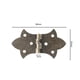 thumbnail image 5 of Bisagras decorativas antiguas CHAO 40 piezas de bronce con diseño de grabado, 5 of 5