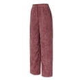 thumbnail image 5 of TRUBKH Corduroy Pants Women Straight Leg Pants Women Jogger Pants Waffle Knit Pants Women Baggy Corduroy Pants Women Flare Pants Fall Pants B L, 5 of 6