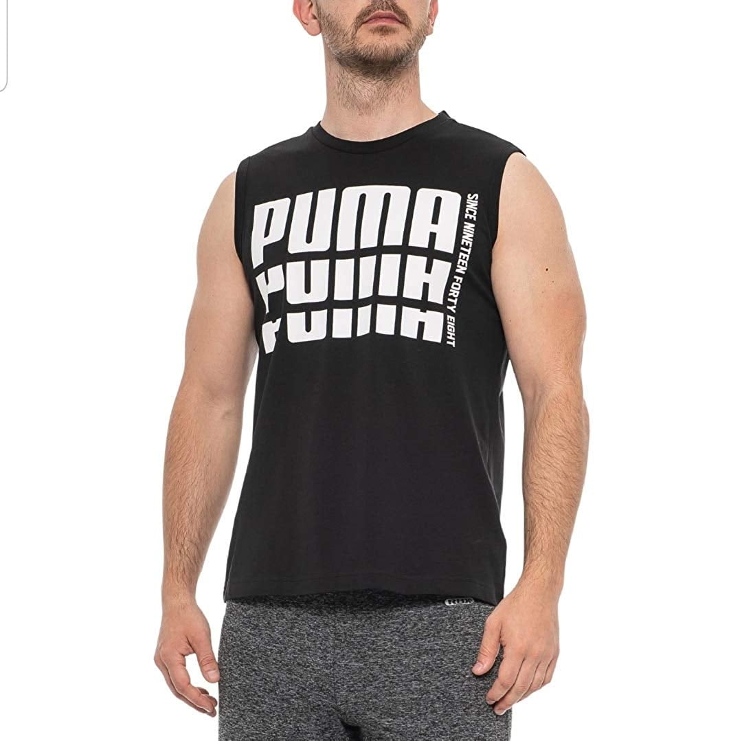 puma sleeveless t shirt mens
